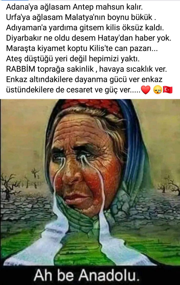 veyseltoru's tweet photo. ah ba anadolu insanlik senin icin agliyor https://t.co/ctCo8xF7Kj