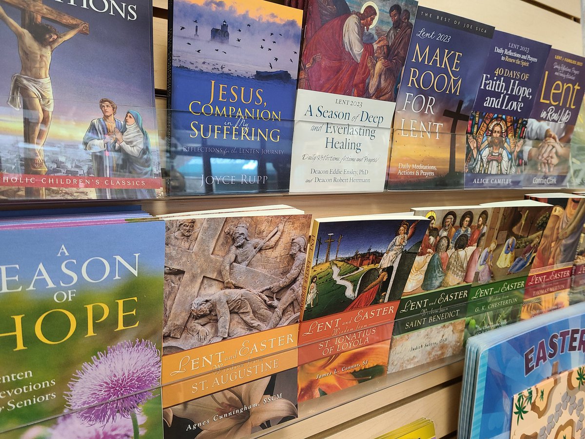 Lenten resources now in stock! Lots of beautiful items arriving daily!
