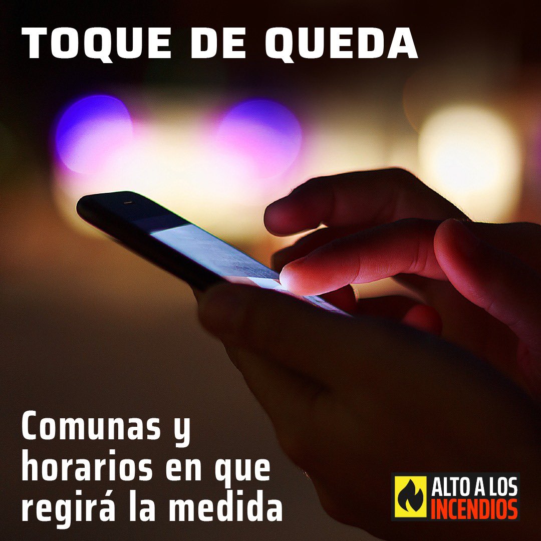 AltoIncendios's tweet photo. ‼️Siempre es necesario que estemos informados‼️
Difunde las recomendaciones de la autoridad y comparte la #info REAL.
Ante esta EMERGENCIA que no se detiene, tenemos que actuar UNIDOS.
#altoalfuego #toquesdequeda #incendiosforestales #incendioschile https://t.co/i8XIULskzf