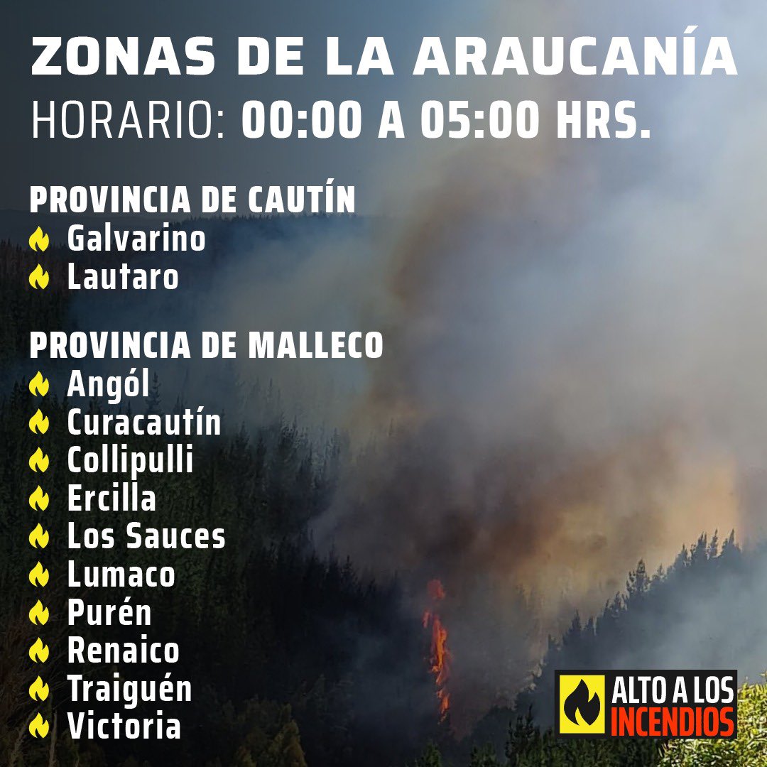 AltoIncendios's tweet photo. ‼️Siempre es necesario que estemos informados‼️
Difunde las recomendaciones de la autoridad y comparte la #info REAL.
Ante esta EMERGENCIA que no se detiene, tenemos que actuar UNIDOS.
#altoalfuego #toquesdequeda #incendiosforestales #incendioschile https://t.co/i8XIULskzf