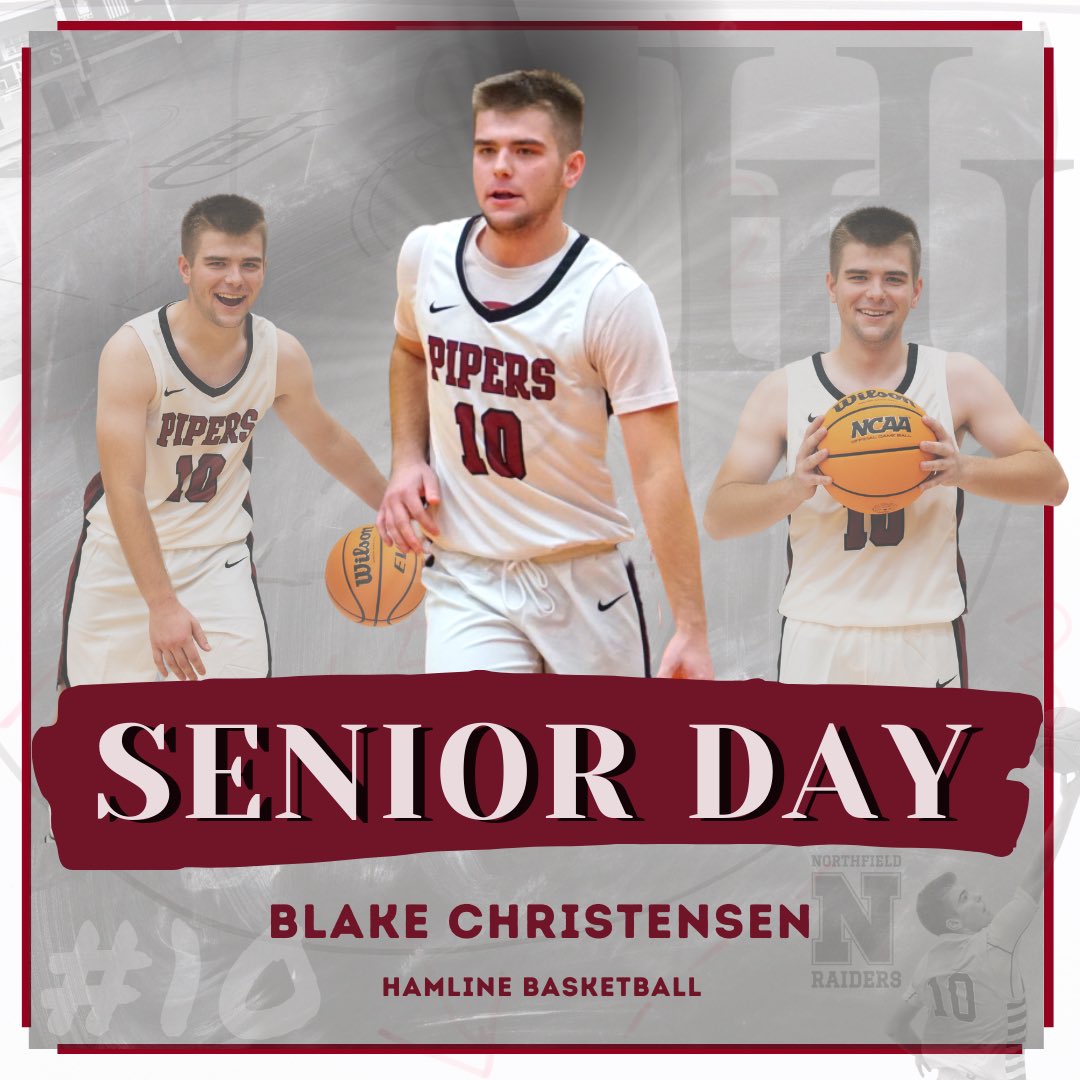 HamlineHoops's tweet photo. Big game to celebrate the boss and our leader! Happy Senior Day! https://t.co/XJpg7Q4C61