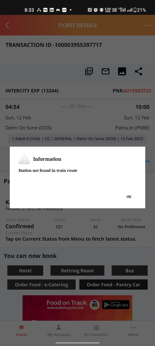 masoom041's tweet photo. What the hell is this..i am trying to cancel this ticket..this error occurred since morning..@IRCTCofficial @indianrail @MinistryofRail https://t.co/WufIWGJHoz