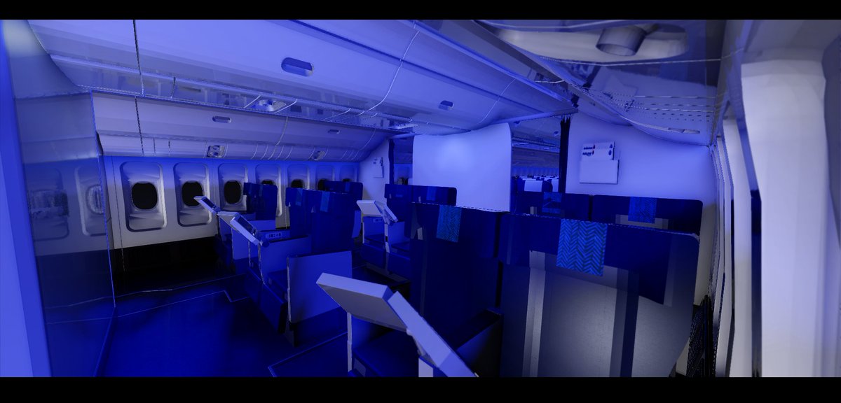 Here are some of the picture of our 777-200ER cabin aboard. Glad to fly you there out of Satellite soon!
#roaviation #Roblox #RobloxDev #Plane