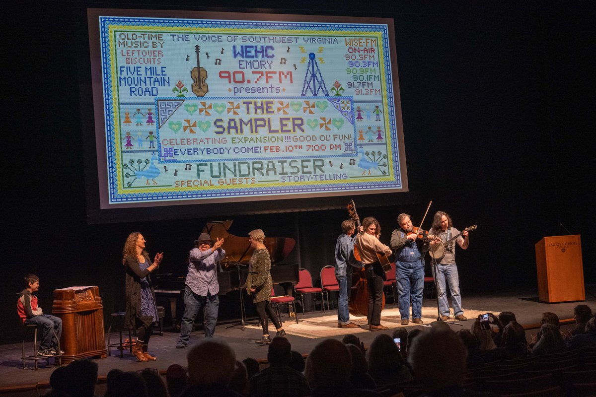 emoryhenry1836's tweet photo. 🎶Last night was filled with music, storytelling, networking and dancing at The Sampler to celebrate WEHC's 30 years on the air by raising fun and funds for the signal expansion to Wise, Coeburn, Clintwood, Pound and Norton. Support at https://t.co/y783Rb4mc0 #emoryandhenry #WEHC https://t.co/3Y2N00axXY