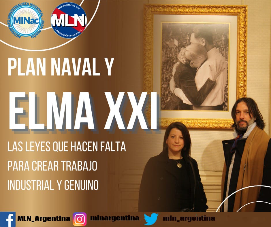 MLN_Argentina's tweet photo. @rcaballeroam Sin dudas los que vienen a patear el tablero neomenemista y proyectan un país industrial y soberano
@martin_ayerbe y @RomiCortaberria
#PlanNaval es #PlenoEmpleo https://t.co/0Dco4JK9QV