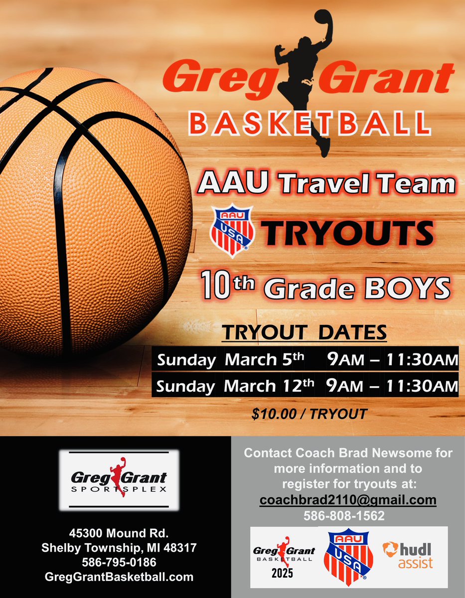 🚨Tryouts!!🚨

Spring &amp; Summer Travel Season🔥🔥

<a href="/CoachGregGrant/">GregGrantSportsplex</a>