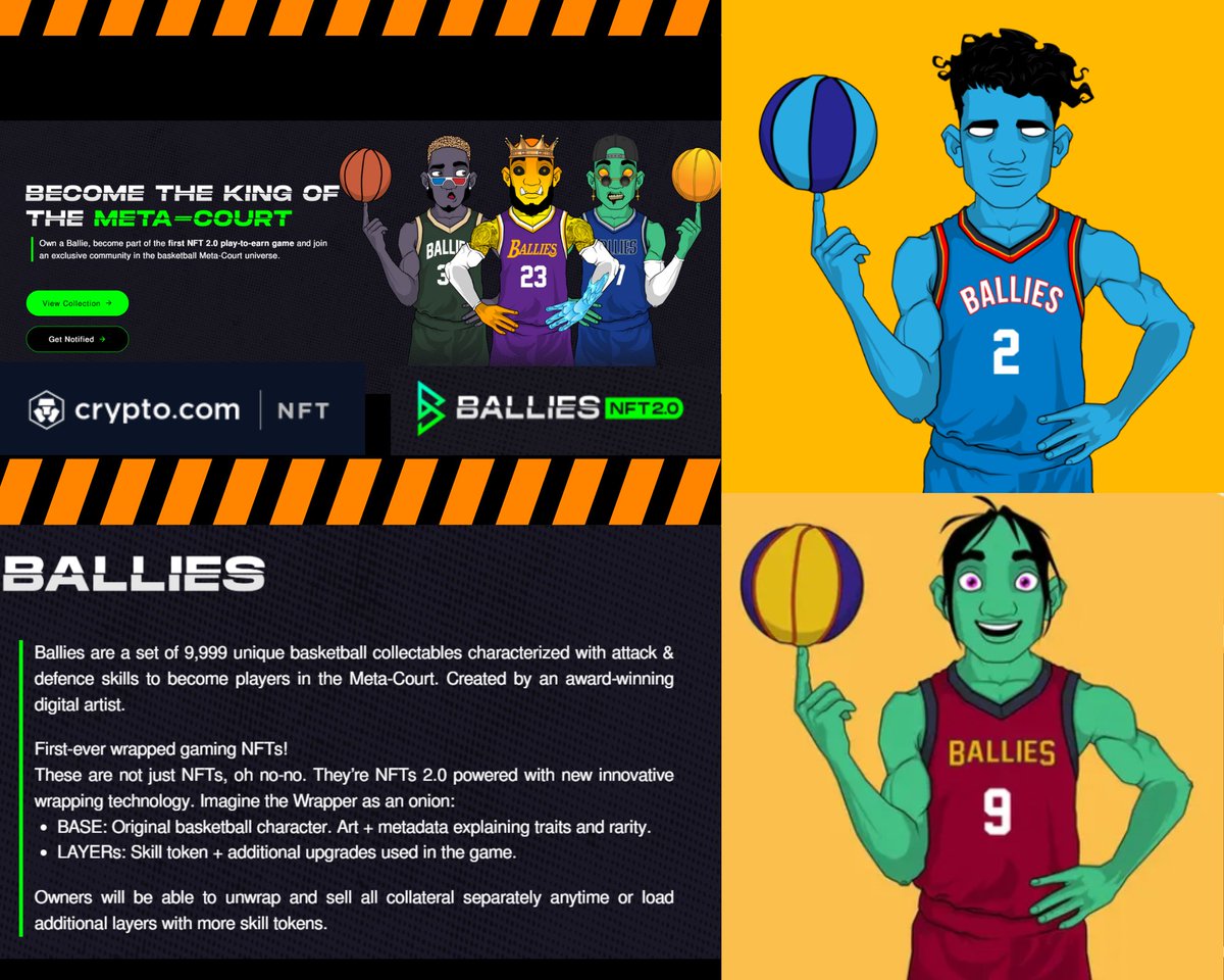 Own a @Ballies_NFT , become part of the first NFT 2.0 play-to-earn game and join an exclusive community in the basketball Metacourt universe.

#Metacourt #BalliesFAM #basketball #P2E 

🧵