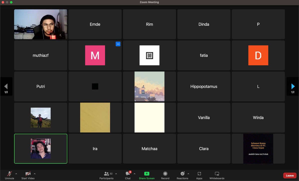 Terima kasih buat yang udah join dan cerita keresahannya. Sampai jumpa di room zoom <a href="/usia20an/">usia.20an</a> selanjutnya 🙏