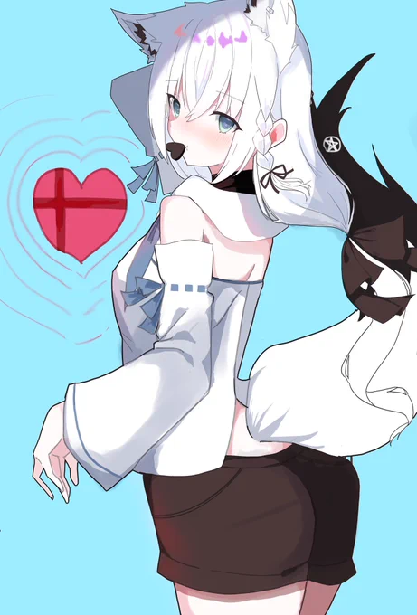 「白上が味見したチョコいる?」いいねと、RTくれたらフブキちゃんからチョコ貰えます! #絵フブキ #ホロライブ #バレンタイン 