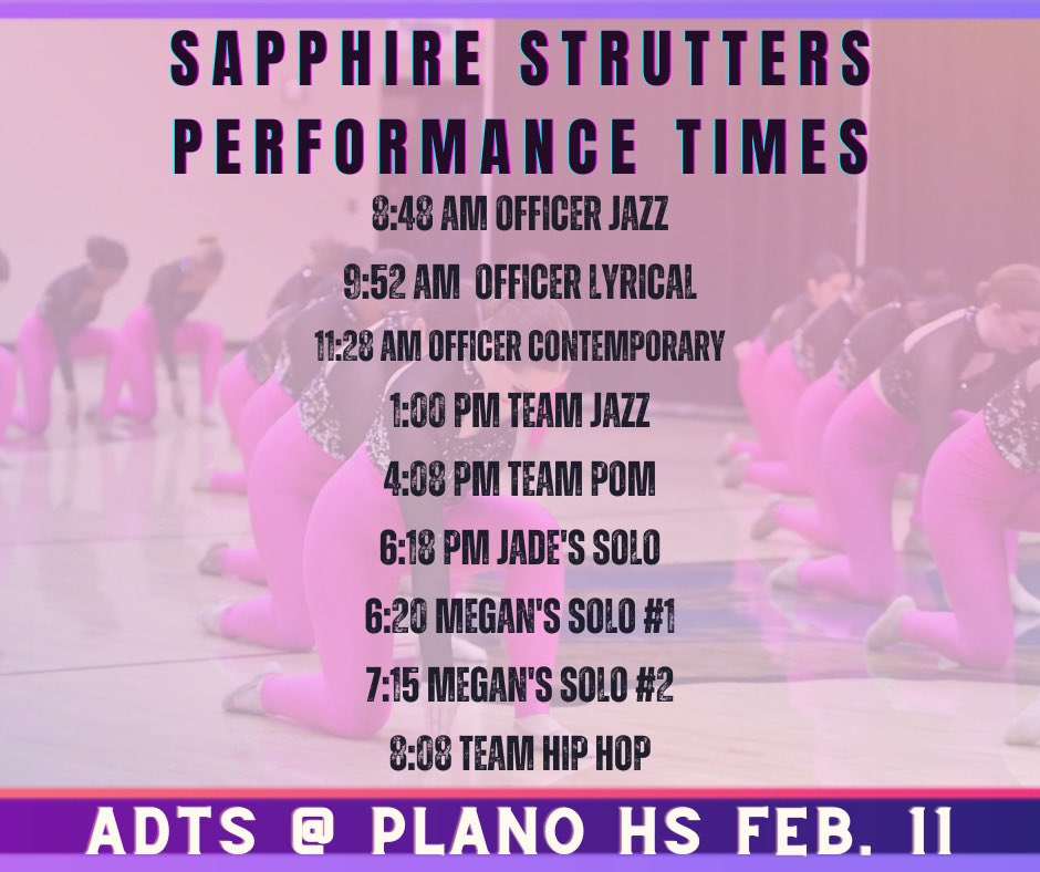 Sapphire Strutters and Royals tweet media