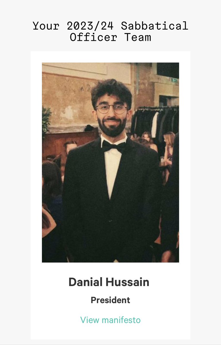 Honoured to be elected President of the Oxford University Student Union, especially as the first student from a foundation year background and Pakistani heritage to hold the position. I will work tirelessly to make an Oxford that works for everyone.