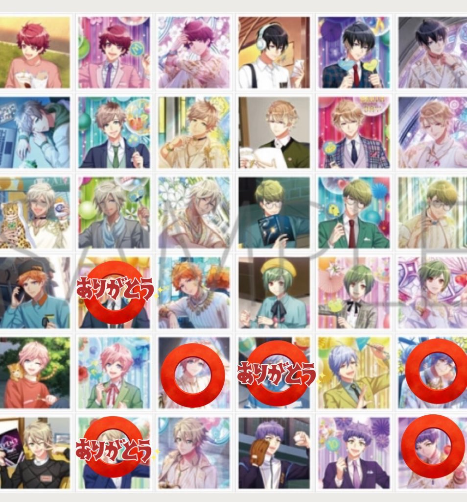 yu_mi0321's tweet photo. 【交換】A3! ましコレ Vol.5 通常

【譲】咲也.真澄.綴.シトロン.千景.天馬. 幸.椋.三角.一成.十座.太一.左京.紬. 丞.密.誉.ガイ

【求】画像3.4
⭕️→各1枚ずつ
👑→複数枚求めております。
郵送での交換希望です。
検索からでもお気軽にお声掛けください。
よろしくお願い致します！ https://t.co/mo3Xz7u38C