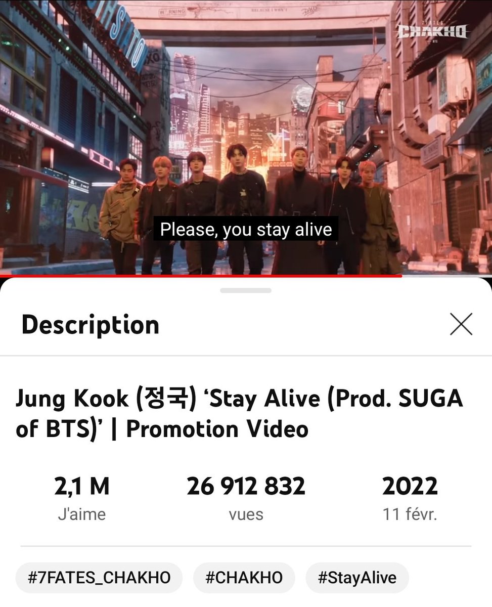 still in love with this song 😍 can we get 30M views to celebrate one year with this masterpiece?
#1YearWithStayAlive #StayAlive_CHAKHO 
#JungKook #SUGA

👉 youtu.be/yzjTpCgfIII