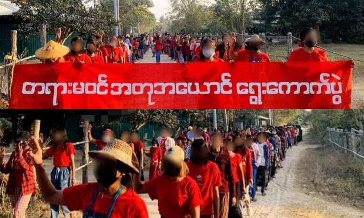 An anti-coup revolutionary strike somewhere in Sagaing region.

#2023Feb11Coup #WhatsHappeningInMyanmar