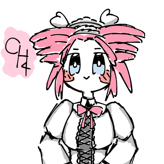 四国めたん落描き 