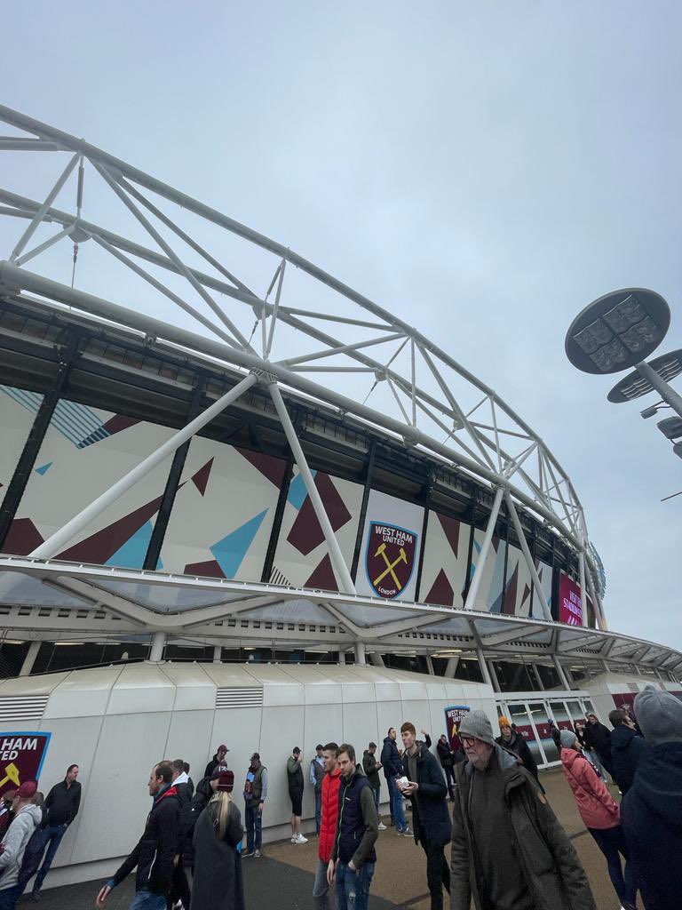 First premier league game today watching West Ham vrs Chelsea.  Cracking seats.