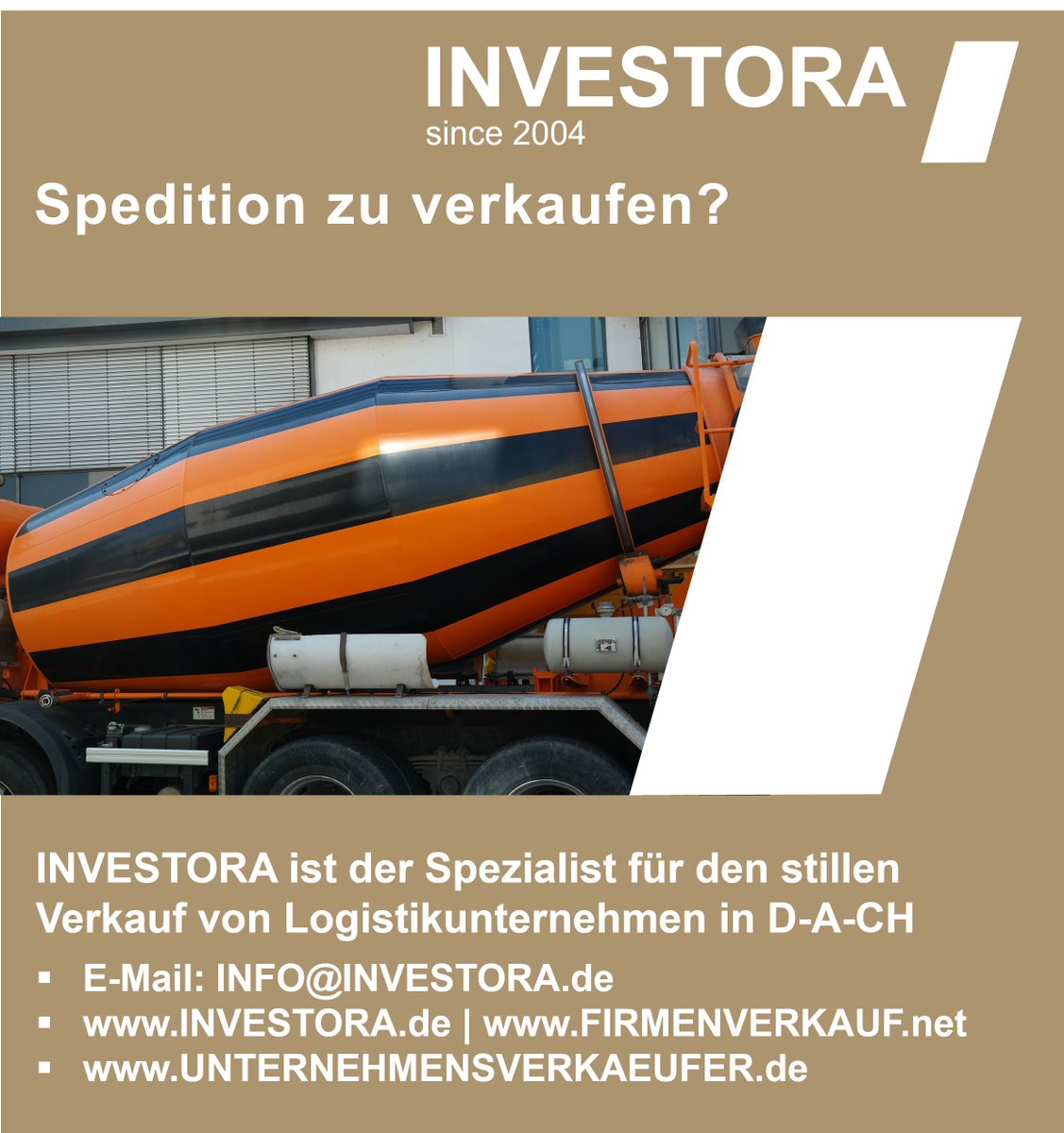 Über 18 Jahre Drehkreuz für den Verkauf von #SPEDITION + #LOGISTIK, #Güterverkehr, #Luftfracht, #Bahntransport, #Logistics, #Transport  #Fracht, #Lager, #Firmenverkauf.
#INVESTORA Ihr #Speditionsverkäufer - Spedition zu verkaufen?