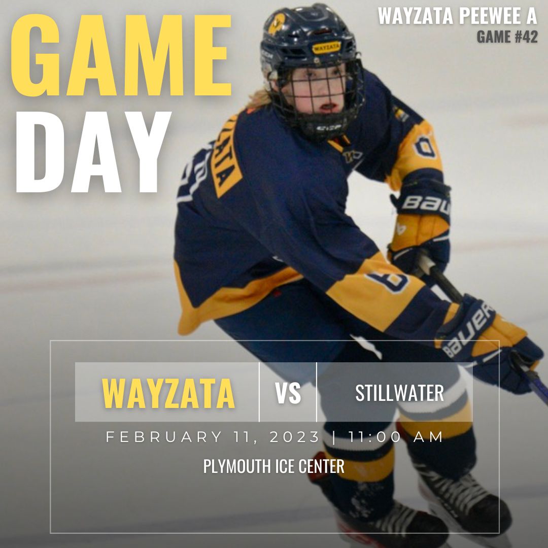 Come one, come all to venerable Rink B at Plymouth Ice Center this morning at 11am. And behold the glorious spectacle of the mighty Wayzata PeeWee A's. Actually that's overdoing it. It's just a scrimmage against Stillwater. But it should be fun.