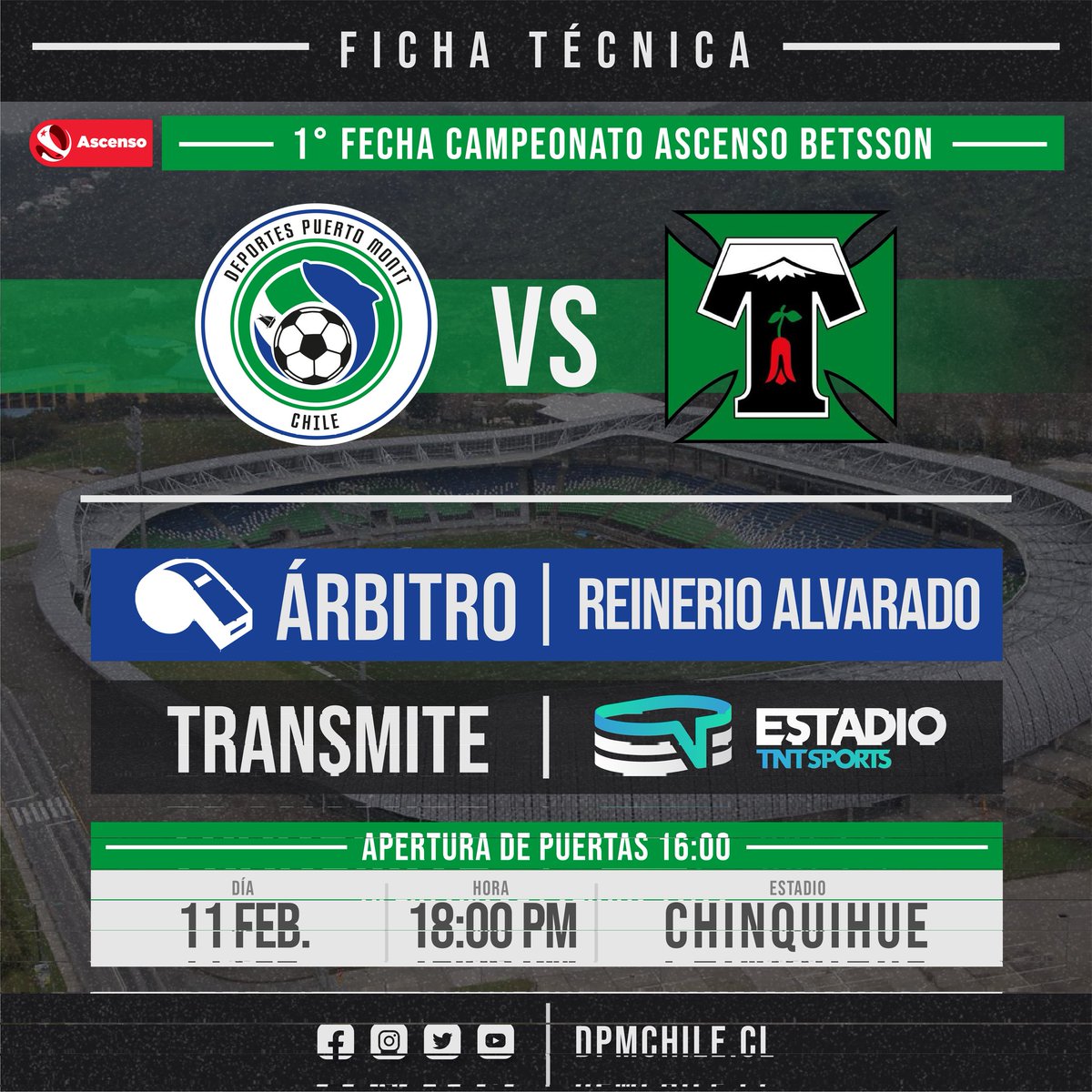 DPMChile's tweet photo. Ya queda poco para el partido contra Temuco por el #AscensoBetsson y acá te dejamos todo lo que necesitas saber. https://t.co/NxvKPurOcL