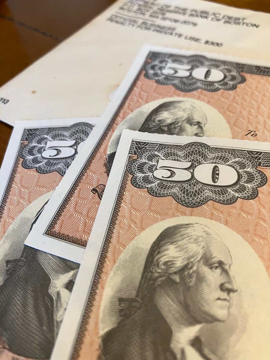 brandnewwatch's tweet image. While the savings bonds I bought in 1993 have fully matured, I most definitely have not. Think I'll re-invest these vast profits in either crypto or lottery tickets. #savingsbonds #allgoodthings #investments #retirementplanning