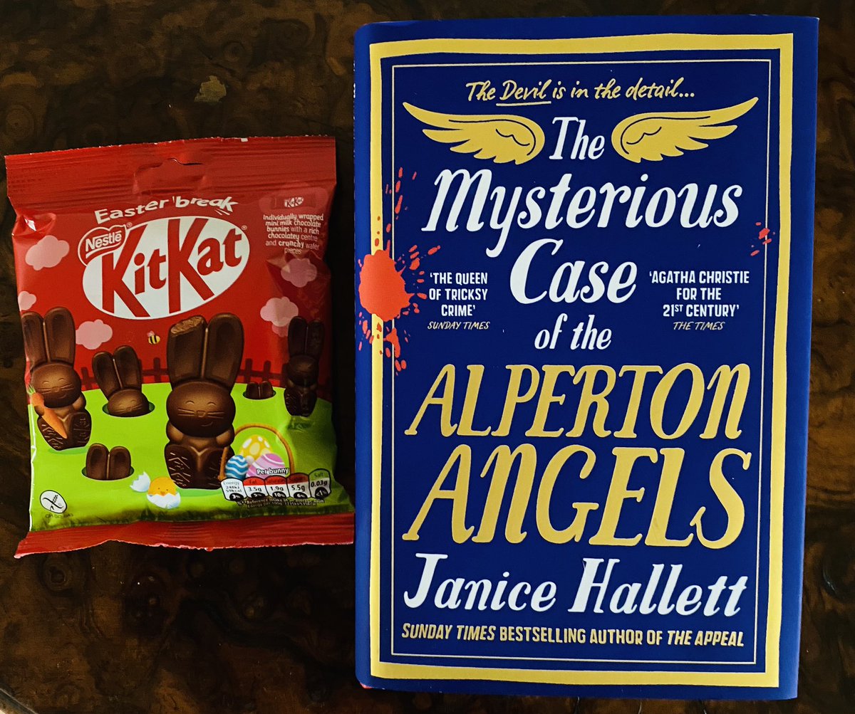 Happy Saturday! This weeks #giveaway is a copy of The Mysterious Case of the Alperton Angels and a packet of Kirk at bunnies. RT &amp; follow to enter. UK only. Closes 14/02/23 at 11.59pm.
