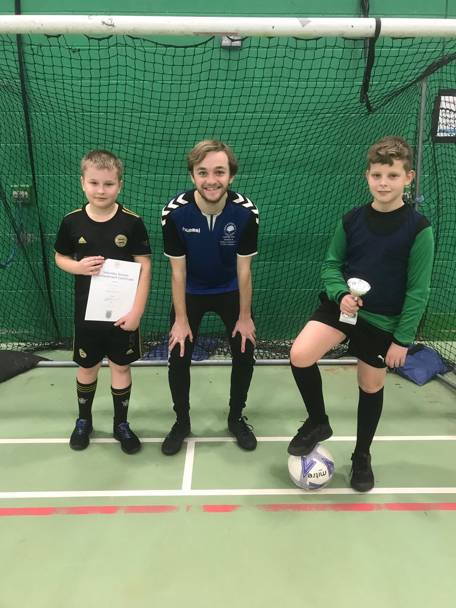 A very lucky winner today at Hopwood Saturday Football, this golden ticket allows free entry for a whole calendar year! 

Also, the winners of the player of the day certificate &amp; most improved player trophy pictured with our brilliant coaches. 

A big well done to everyone 👏🏻⚽️