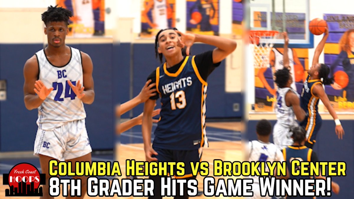 New Video!

Columbia Heights vs Brooklyn Center Goes Down To The Wire! 8th Grader Jaeden Udean Hits Game Winner!

Full video: youtube.com/watch?v=8IBqfj…