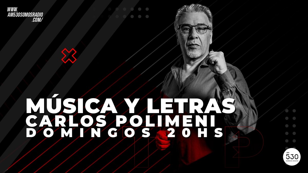 somosradioam530's tweet photo. 👉🏻 Desde las #20hs llega #MusicayLetras 📢 una visita guiada por la historia de la canciones con @poliserpi 🎙️
📱 Envia tu mensaje al 1132000530
📻 Escuchanos en https://t.co/WNlsdPQebo https://t.co/PeoRQgKvr8