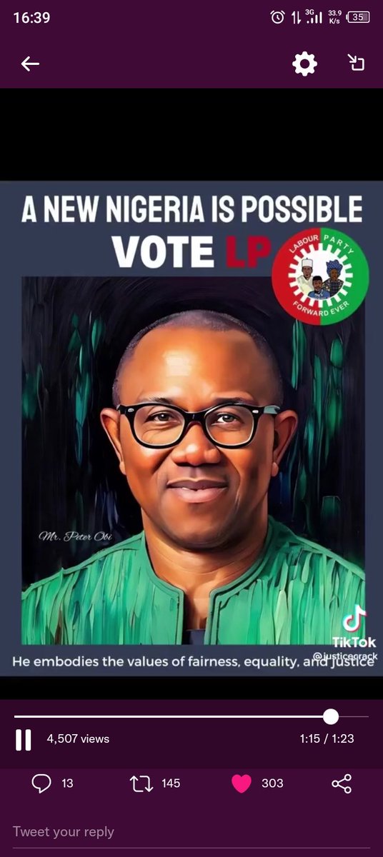 meal_dread's tweet photo. I intentionally, openly and obidiently support @PeterObi 
He is our beacon, our hope of a better naija
#PeterObiForPresident2023 #PeterObi #PeterObiForPresident https://t.co/Hlxzd78MI3