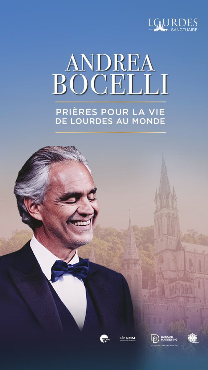 DavidTorchala's tweet photo. Événement - Andrea Bocelli offrira un grand concert le 16 juillet prochain au Sanctuaire de #Lourdes jour de la dernière apparition de la Vierge Marie. https://t.co/wZphhRvoxV