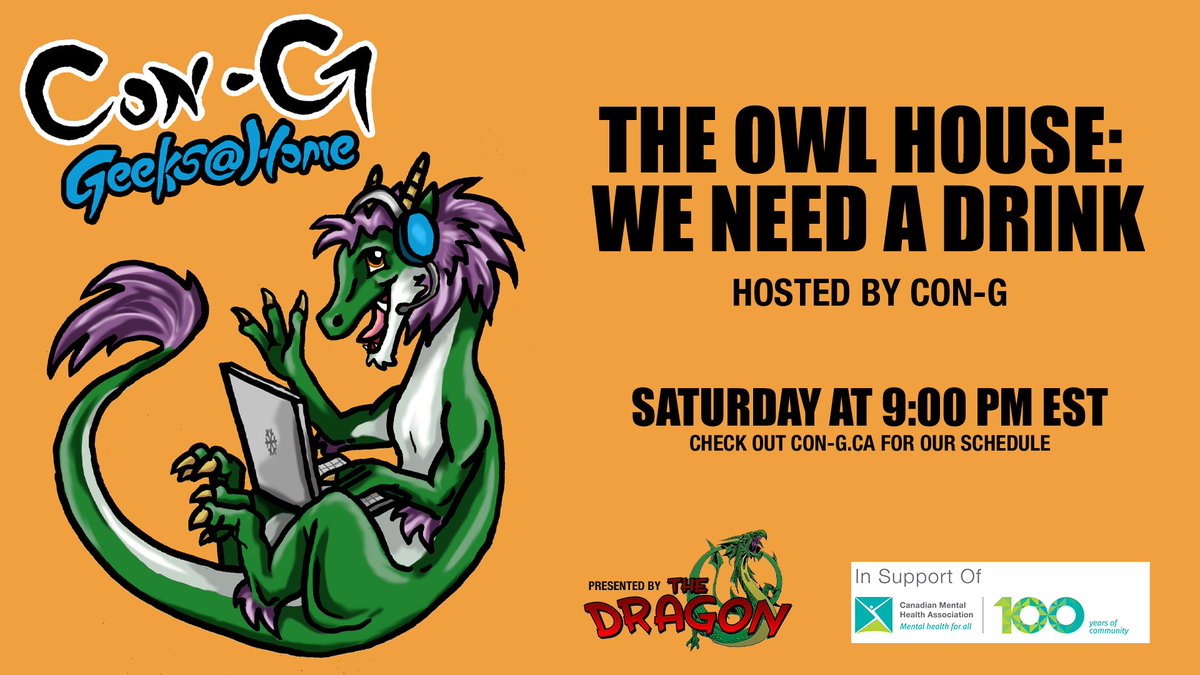 Come join us in half an hour for our next panel, Owl House Cocktail Hour!