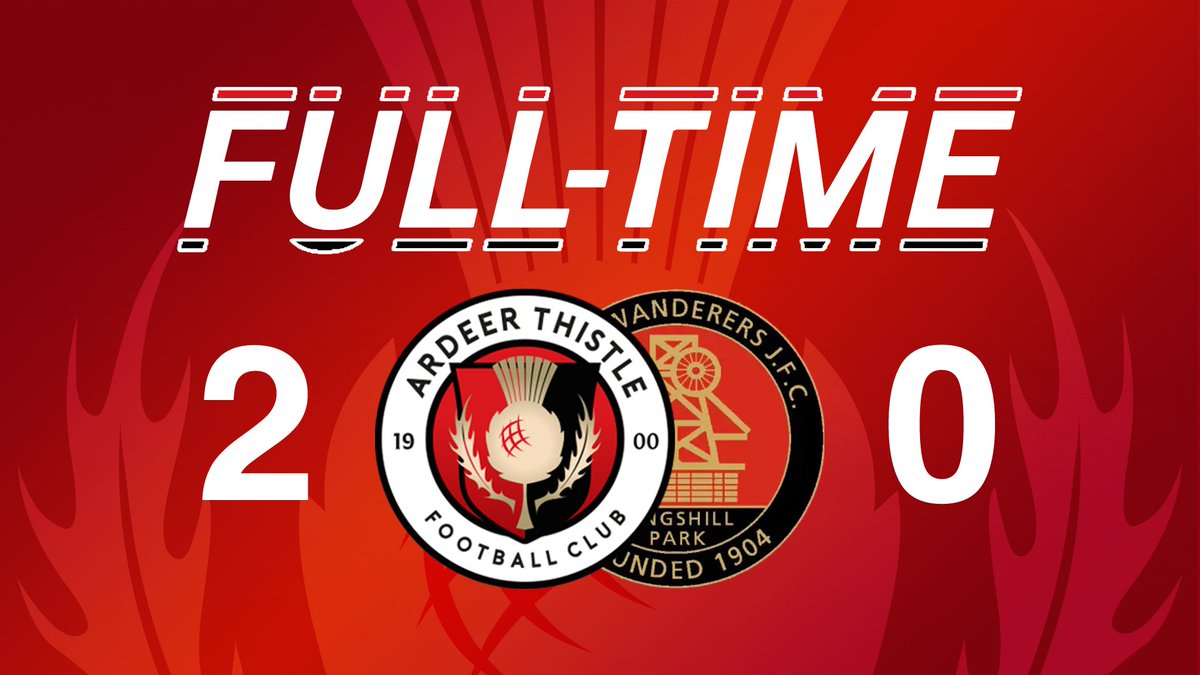 ArdeerThistleFC's tweet photo. 𝗙𝗨𝗟𝗟 𝗧𝗜𝗠𝗘 | Three points at home! https://t.co/6Ik2NmZXge