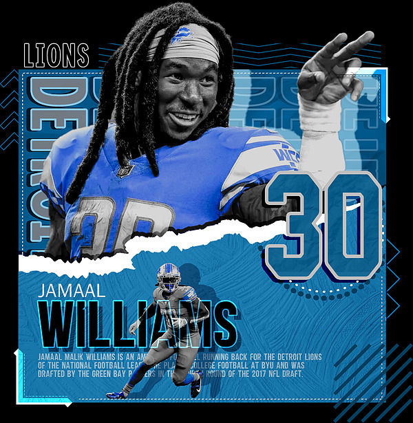 rinkharis's tweet image. New artwork for sale! - "Jamaal Williams" - fineartamerica.com/featured/jamaa… @fineartamerica