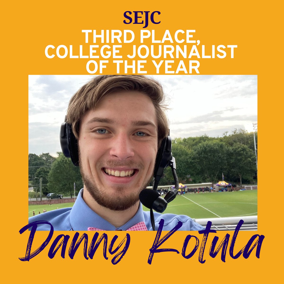 lipscombsoco's tweet photo. We are SOOO proud of Danny Kotula! #sejc โค๏ธ @lipscombmedia @lipscomb https://t.co/uikbuuG2OA