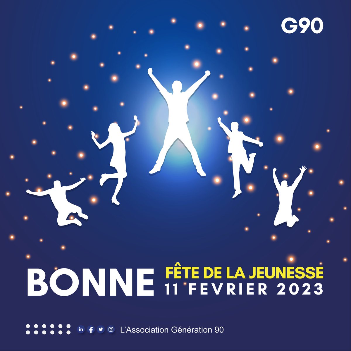 generationcm's tweet photo. Bonne fête de la jeunesse à tous les jeunes camerounais du monde entier ! 

Fer de lance de la nation ; jeunesse rime avec audace, vivacité, et opportunités. 🇨🇲 

#AssociationGeneration90
#GenerationCM 
#11Fevrier2023 https://t.co/0aWyBxfdBx