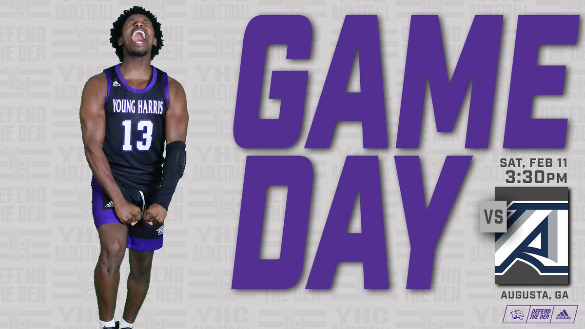 MBB | @YoungHarrisMBB 🆚 <a href="/AugustaJags/">AugustaJags</a> 
⏰3:30PM
📍Augusta, GA
📊augustajags.com/sidearmstats/m…
🎥pbcsportsnetwork.com/augustajags/
#DefendtheDen