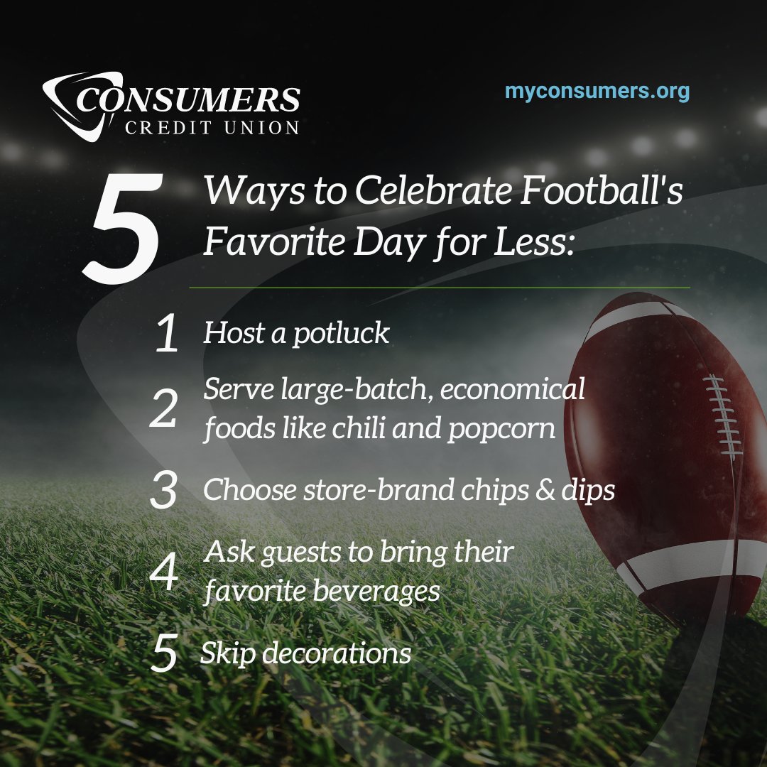 Yes, you can host an unforgettable party for the big game without going into big debt.