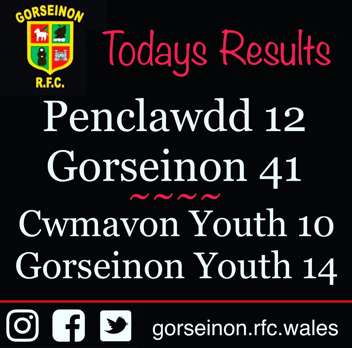 Gorseinon RFC 🔴⚪️ tweet media
