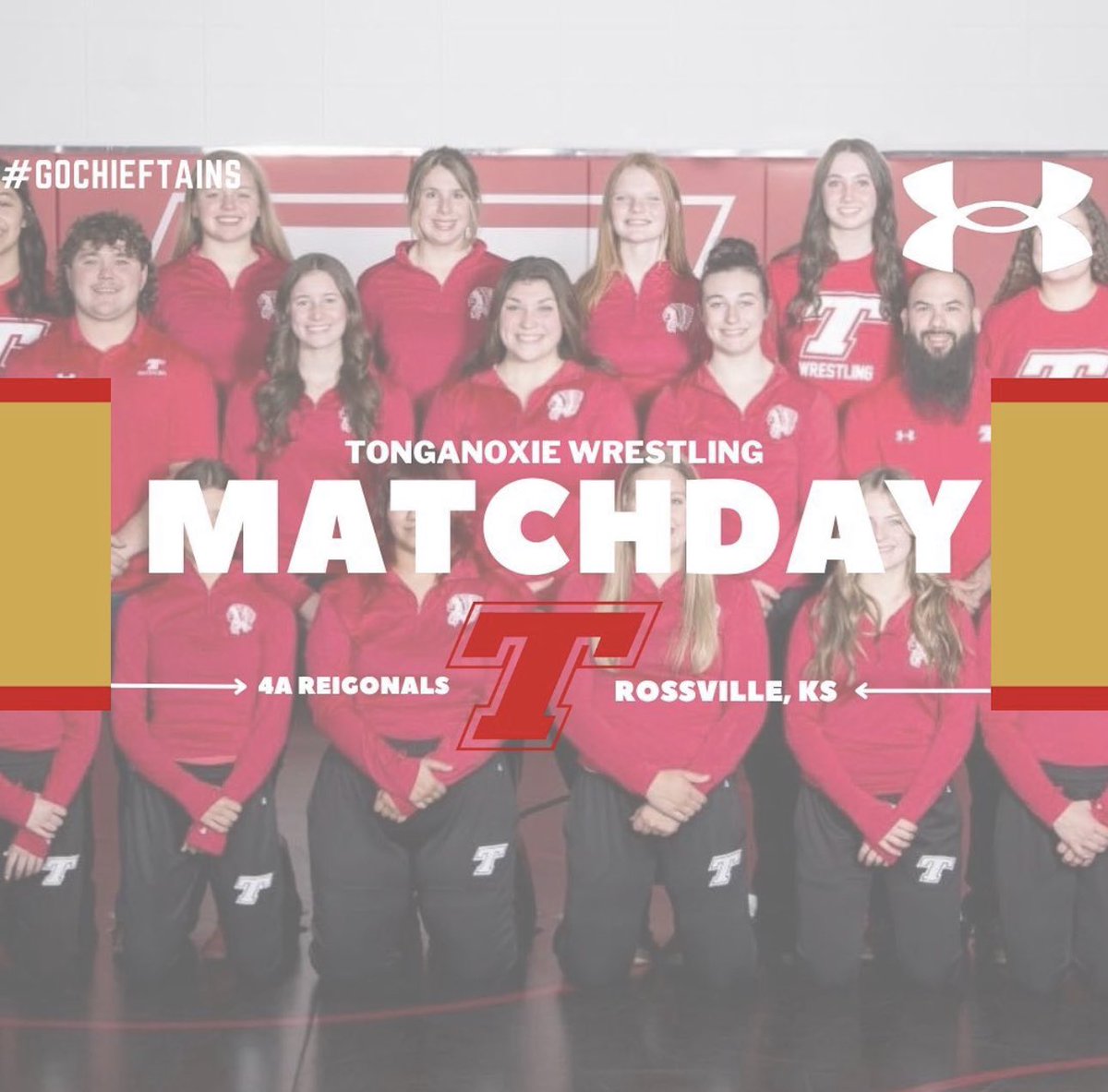 Best of luck to our girls wrestling as they head to Rossville to compete at Regionals!!