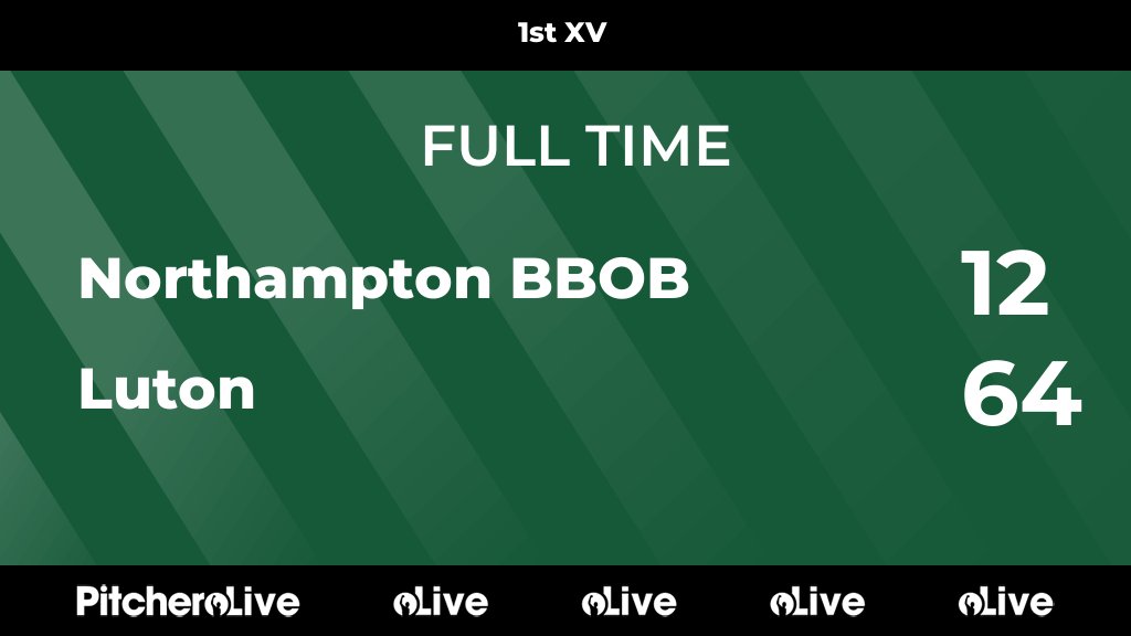 LutonRFC's tweet photo. FULL TIME: Northampton BBOB 12 - 64 Luton
#NORLUT #Pitchero
https://t.co/rsqBUANoST https://t.co/E4uJtJm4lG