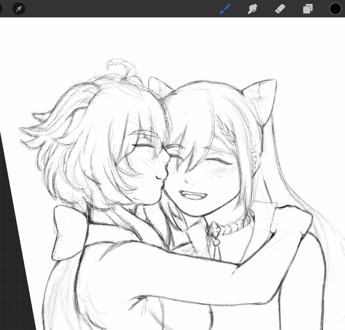 Wanna get work done asap because I want to continue these edeleth and ganqing drawings so bad 