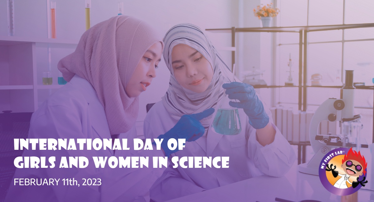MyFirstLab's tweet photo. Happy International Day of Women and Girls in Science! 🧪

🔴Around 60% of girls lose interest in STEM by age 15? 

🟡Girls don't pursue STEM due to gender stereotypes

🟢 Inspire them by showing them female role models and encouraging critical thinking!

#GirlsInSTEM #MyFirstLab https://t.co/AmNomOxtKM