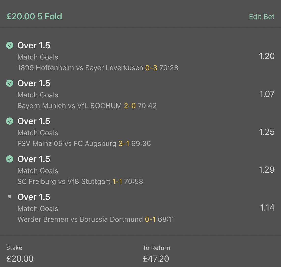 JackStatTips's tweet photo. ONE GOAL NEEDED FOR THE FREE ACCA!! 

And for 4 out of 4 ACCA WINS TODAY 🤯 🤯 

COME ON LETS HAVE IT!! 💥 https://t.co/cbNO0XoL1K