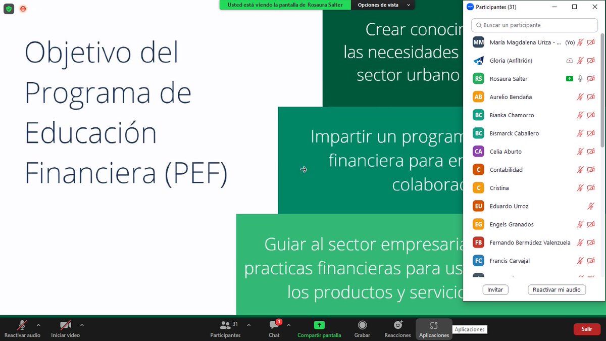 🔴Ya Iniciamos
 Programa intensivo «Aprendiendo de finanzas personales y empresariales». 📶💰