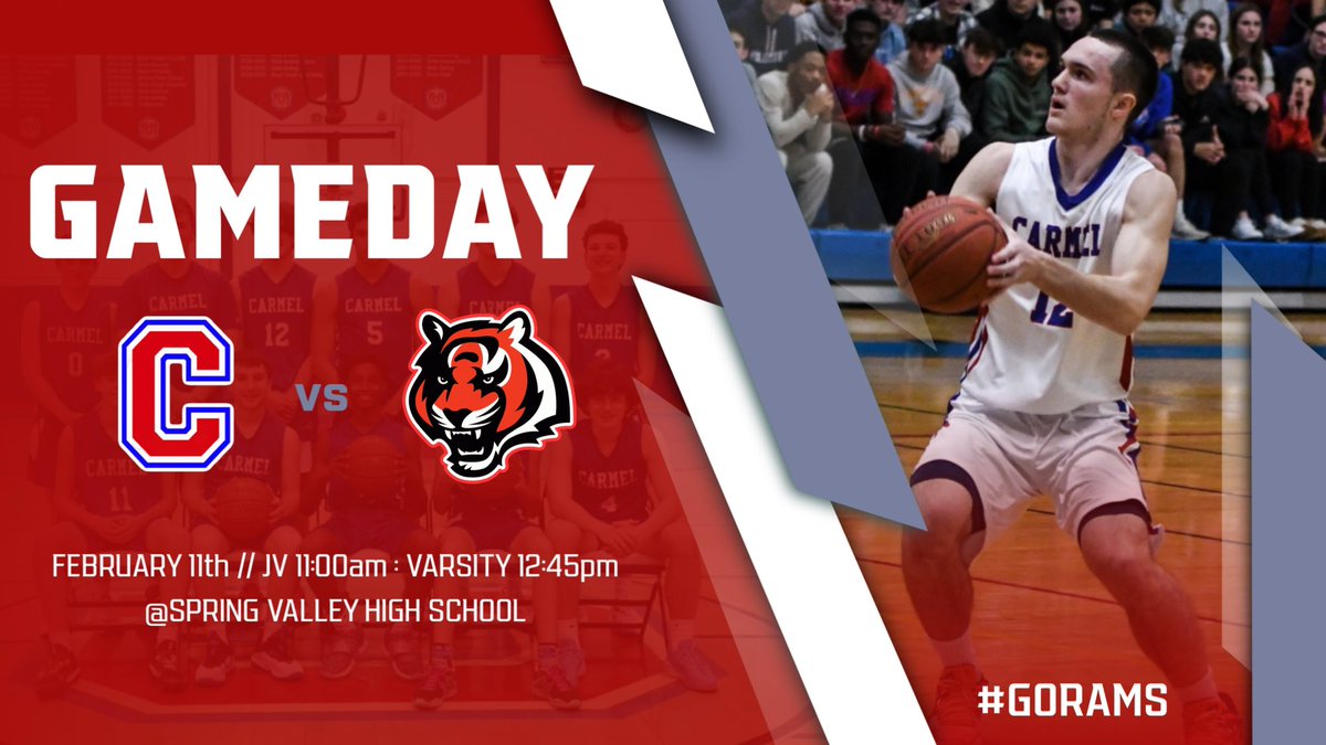 🏀GAMEDAY🏀
🆚 Spring Valley High School
⏱ 11:00am (Junior Varsity)
⏱ 12:45pm (Varsity)
📍  Spring Valley High School <a href="/hoopsmbd/">Mike Dougherty</a> <a href="/KDJmedia1/">Kevin Devaney Jr.</a> <a href="/DirectRays/">Ray Gallagher 🇺🇸</a>
