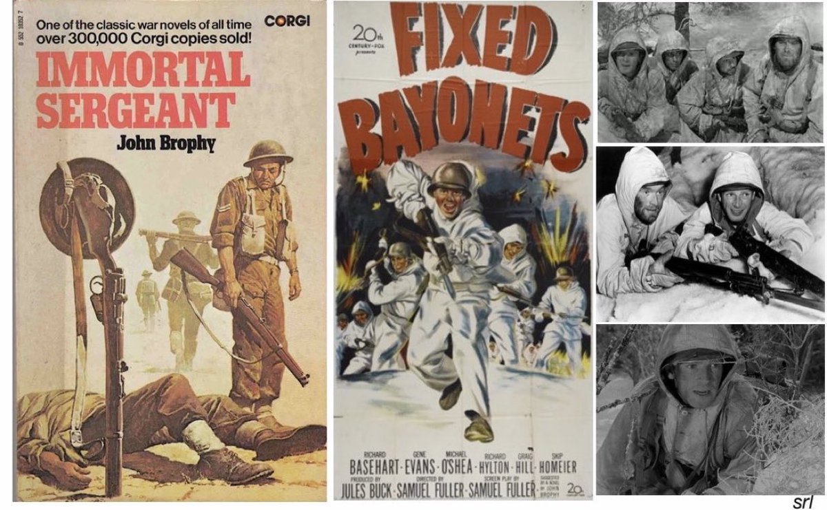 SaveRedlandLibr's tweet photo. 4:45pm TODAY on @TalkingPicsTV
The 1951 #War film🎥 “Fixed Bayonets!” directed & written by #SamuelFuller from a story by #LamarTrotti
Inspired by #JohnBrophy’s 1942 novel📖 “Immortal Sergeant”
🌟#RichardBasehart #GeneEvans #MichaelOShea #RichardHylton #CraigHill #SkipHomeier https://t.co/MPmkZ7EzZp