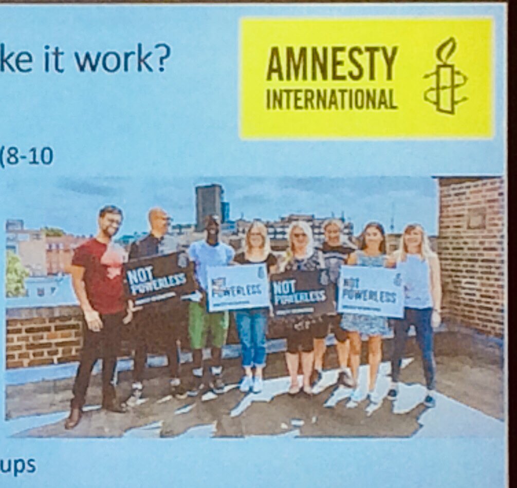 AmnestyBville's tweet photo. Getting ready to act together! Maria, AIUK Community Team and delegates exploring what it is and how it’ll work ... building a Central England activists network with ⁦@AmnestyUK⁩ ⁦@sachadeshmukh⁩ #UniversalRightsLocalAction https://t.co/j9dCfMhoF1