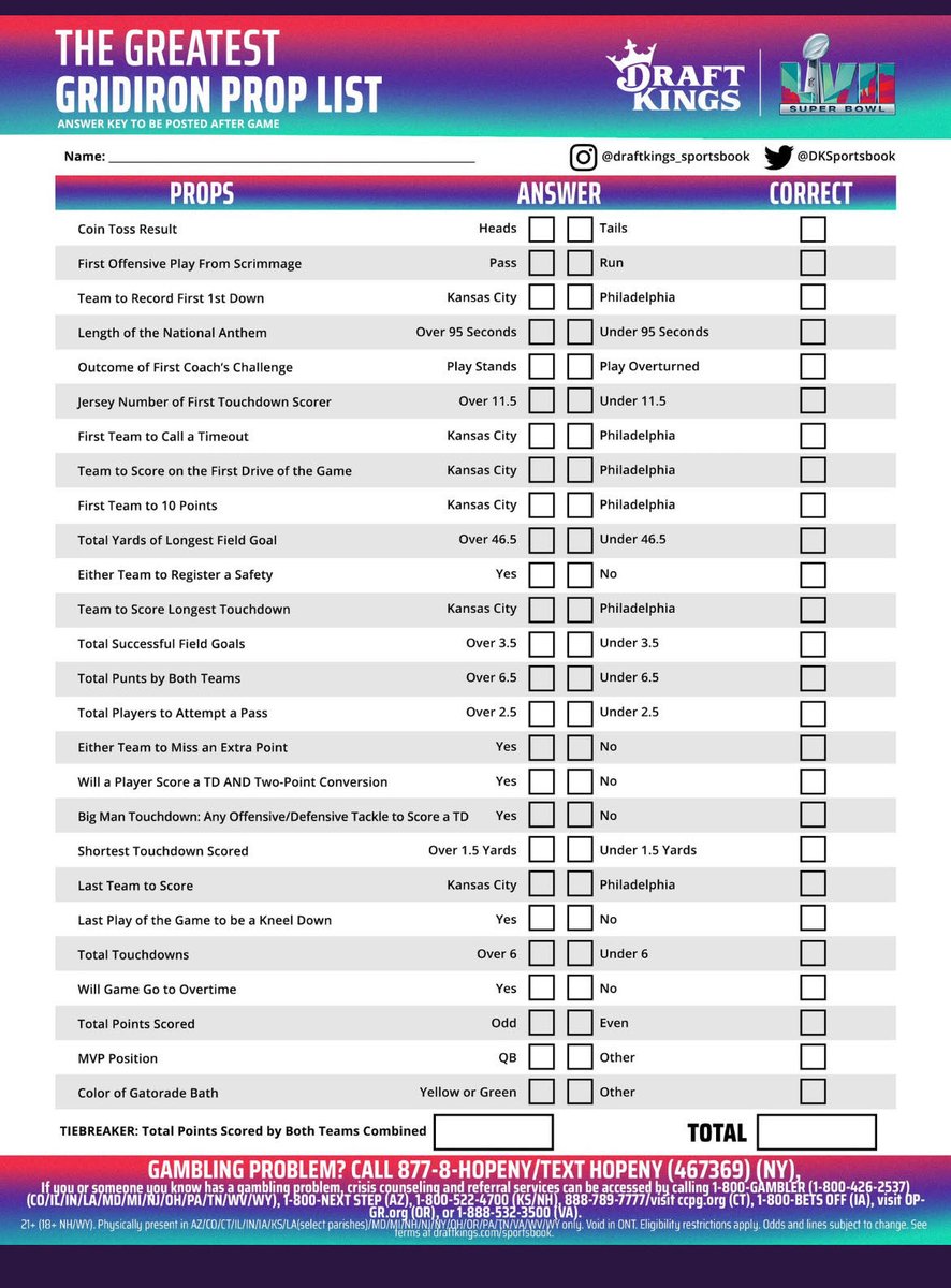 On this episode, Hunter and Dakota make their picks for Super Bowl LVII and go over a Gridiron Prop List that Dakota found on Twitter the day of recording but it was a good video idea so here it is!

Don’t forget to leave a like, comment, and subscribe!
#superbowl #chiefs #Eagles