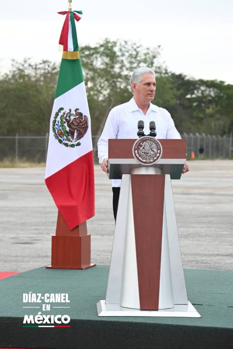 PresidenciaCuba's tweet photo. Por quinta ocasión, los mandatarios de #Cuba y #México se encuentra. Esta vez en la ciudad de Campeche. https://t.co/im3RbRjfFd