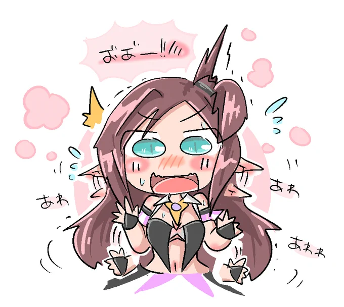 ミラージュさんバースデイ記念に過去のミラミラ落書き達。あわあわぽやぽやしてしまう 